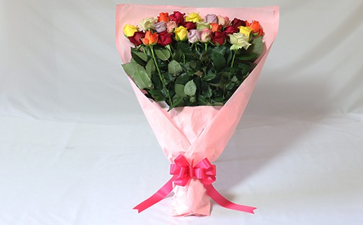B 033 産地直送 バラの花束 ミックス 24本 60cm以上の薔薇を厳選 ギフト用 チョイス 佐賀県唐津市 ふるさと納税 ふるさとチョイス