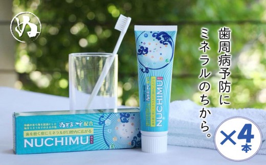 薬用歯磨きnuchimu ヌチム 沖縄の海塩ぬちまーす配合 4本 沖縄県うるま市 ふるさと納税 ふるさとチョイス