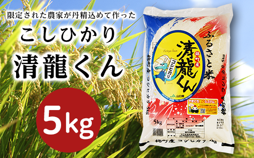 清龍（せいりゅう）くん「こしひかり」５ｋｇ【山口県農業協同組合】 - 山口県岩国市｜ふるさとチョイス - ふるさと納税サイト