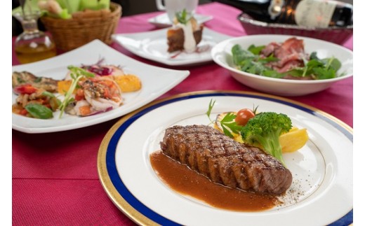 メイン料理は贅沢な『黒田庄和牛もも肉のグリル マルサラソース』!黒田庄和牛は、神戸ビーフの素牛として有名です。