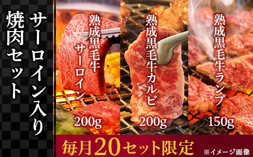 長岡産サーロイン入り焼肉セット