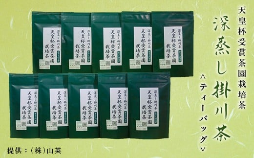 ５１００ 天皇杯受賞 茶園栽培茶 深蒸し掛川茶ティーバッグ５ｇ×１０個