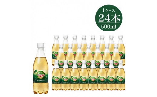 カナダドライ ジンジャーエール500ml×24本【 飲料・ドリンク ジュース 】