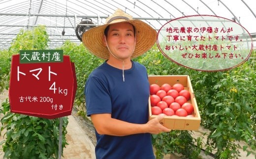 【山形県大蔵村】大蔵村特産品　トマト4kg