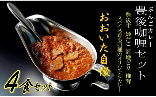 4種の豊後レトルトカレー 4食セット 大分県国東市 ふるさと納税 ふるさとチョイス