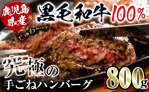 黒毛和牛の究極の手ごねハンバーグ(100g×8個)