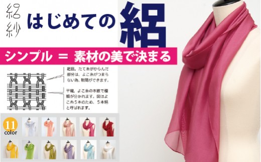 ふるさと納税 小物 ストール・マフラー 新潟県 五泉市  絽紗 はじめての絽 シルク100% きらめく色無地ストール レッド 新潟県 五泉市株式会社 横正機業場 レッ… sd1_6042352cb5442f8c88ddf47a55