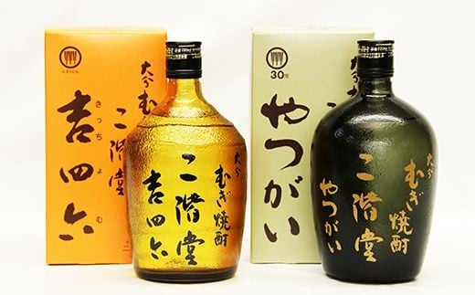 大分むぎ焼酎二階堂 吉四六・やつがい(各720ml×1)セット RG09【1092919