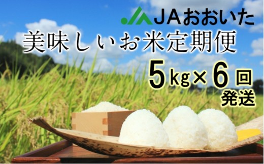 【大分県国東市】JAの美味しいお米10月から半年間定期便 / 5kg×計6回発送