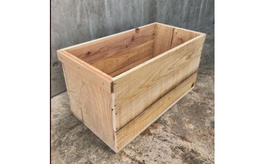 木箱（りんご箱）Aサイズ 62cm×31cm×31cm (おおさか 河内材 無塗装