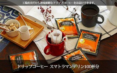 【大阪府和泉市】ドリップコーヒー マンデリン100杯分