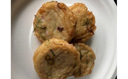 【佐賀県唐津市】いかネギ天 35g×16個(合計560g) 数量限定 味工房歳香亭オリジナル レンジでチンの簡単調理でふわふわ触感がよみがえる おつまみや朝食夕食のおかず、贈答用にも
