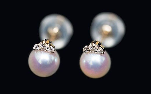 ｑ ００８ 可愛いティアラ煌くアコヤパールピアス 佐賀県佐賀市 ふるさと納税 ふるさとチョイス