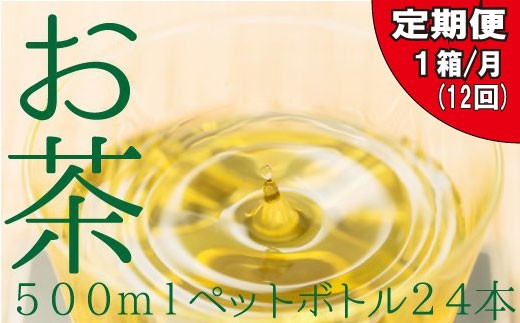 Jb004 福岡八女茶のペットボトル 緑茶 ５００ml ２４本 12ヵ月