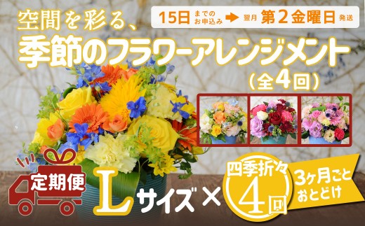 3ヶ月に1回、12ヶ月間のお届けです。(計4回)