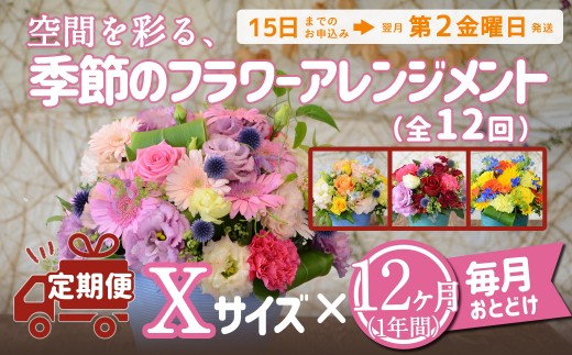 毎月1回、1年間(計12回)の定期便です。