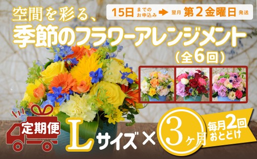 1ヶ月に2回、3ヶ月間のお届けです。(計6回)