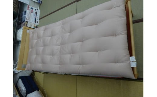 綿の敷き布団 クリアランスセール】合繊入りウール敷きふとん（オーナメント柄