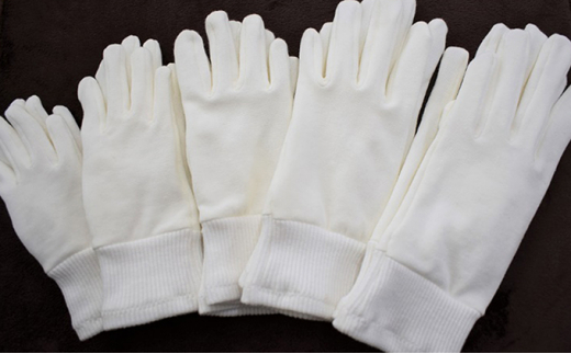 ふるさと納税 お子様の肌に優しいコットン綿手袋（3双） サイズ：L