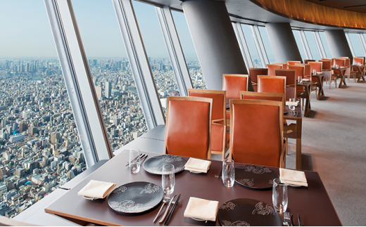 東京スカイツリーSky Restaurant634ランチ「粋コース」ペア利用券(東京スカイツリー?天望デッキ入場券付)[№5619-0408]のサムネイル