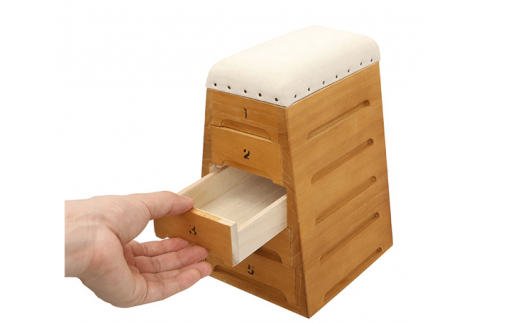 TOBIcoBACO 引出5段 ／ ミニチュア 跳び箱 小物入れ 引き出し 工芸