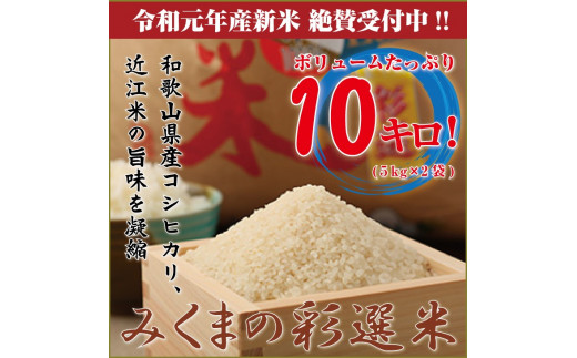 みくまの彩選米10キロ