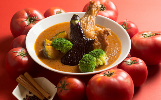 [№5665-0785]赤平トマトスープカレー1kg×2袋のサムネイル