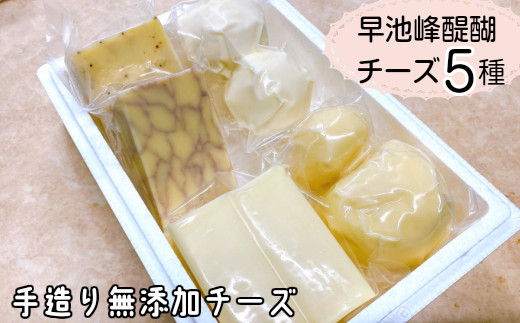 早池峰醍醐　手造り無添加チーズ5種類セット 【657】のサムネイル