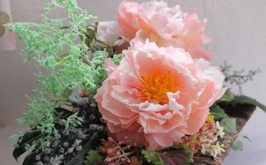 【空気をきれいにするアートフラワー】牡丹・芍薬