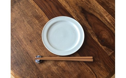 典型プレート 6寸皿 ブルーホワイト2枚セット