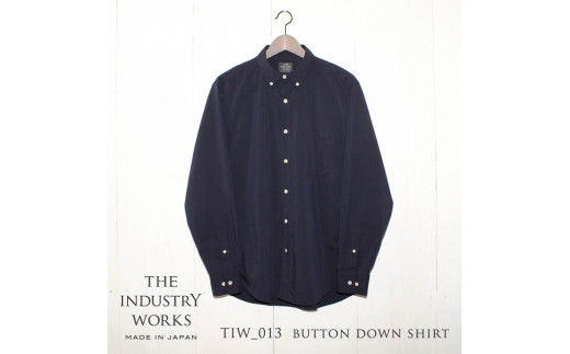 36-2　播州織メンズシャツ「THE INDUSTRY WORKS」（1着）【TIW_013（ネイビー）】