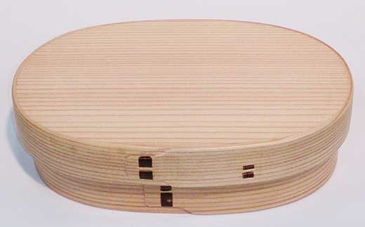 だえん弁当箱(中) 約18cm×11cm×4.5cm