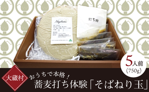 おうちで本格 蕎麦打ち体験 そばねり玉 750g 山形県大蔵村 ふるさと納税 ふるさとチョイス