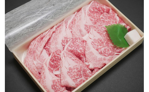 30‐32 【冷凍】神戸ビーフ牝（リブロースすき焼き・しゃぶしゃぶ用、380g）＜川岸牧場＞※祇園にくの匠三芳わりした付きのサムネイル