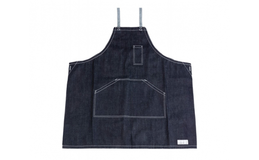 ふるさと納税 島根県 益田市 コットンデニムエプロン MADE IN IWAMI (UNISEX)ベージュ【おしゃれ カフェ仕様 エプロン コットンデニム 丈夫な質感 綿100％ お… ふるさと納税 デニム エプロンの通販