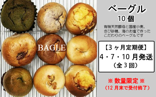 Tk 129 有機天然酵母ベーグル10個セット定期便 4 7 10月発送 鹿児島県錦江町 ふるさと納税 ふるさとチョイス