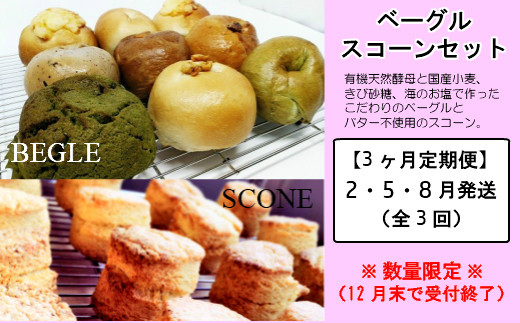 Tk 126 有機天然酵母ベーグルとスコーンセット定期便 2 5 8月発送 鹿児島県錦江町 ふるさと納税 ふるさとチョイス