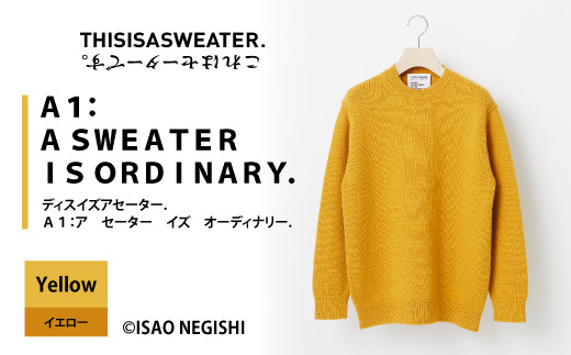 THISISASWEATER. A1:A SWEATER IS ORDINARY. イエロー F20A-761 - 山形