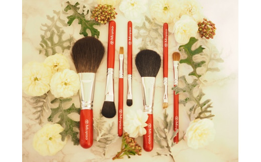 熊野メイクブラシ7本セット＆携帯用ポーチ 熊野メイクブラシ7本セット＆携帯用ポーチ 【公式通販】