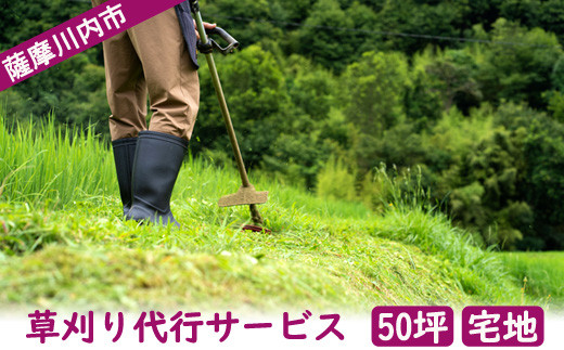 CS-020 草刈り代行ｻｰﾋﾞｽ 50坪以内 - 鹿児島県薩摩川内市｜ふるさと 