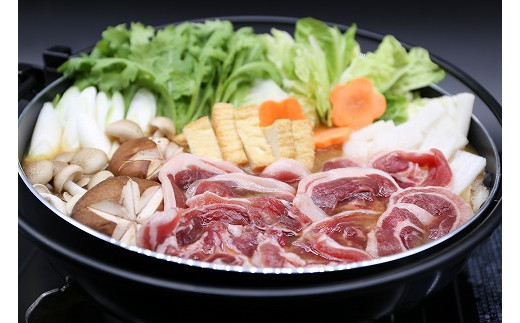 【鳥取県北栄町】９３．鳥取県産猪　鍋用　ミックススライス　１kg