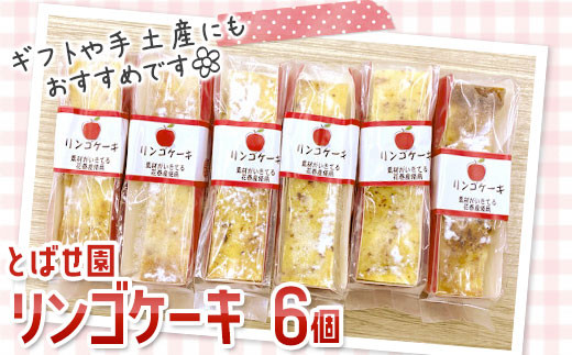 とばせ園 リンゴケーキ 6個セット