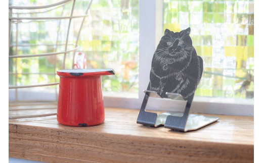 ネコ卓上スマホスタンド Css 04 愛知県豊川市 ふるさと納税 ふるさとチョイス