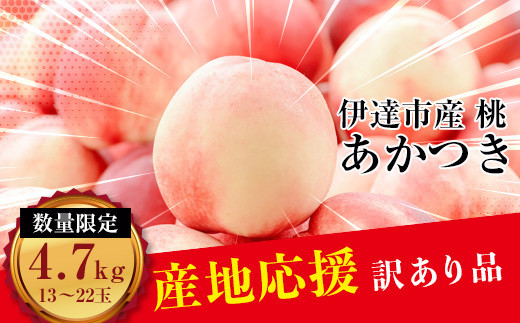 先行予約 訳あり 伊達市産桃 あかつき 4 7kg 13 22玉 Fc 153 福島県伊達市 ふるさと納税 ふるさとチョイス