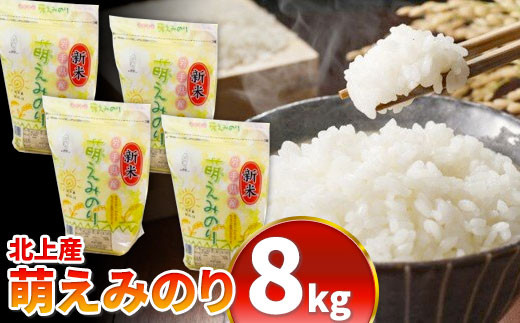 北上産 ブランド米 萌えみのり 8㎏ 美味しいごはん★小分け