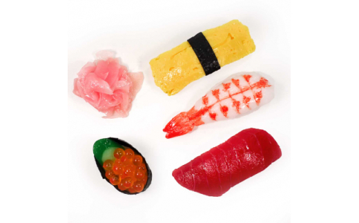 食品サンプルマグネット お寿司5個セット【1209960】 - 愛知県弥富市