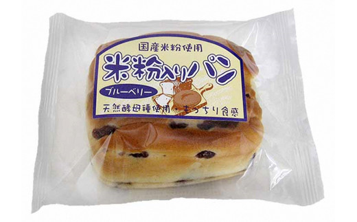 【愛知県一宮市】[10-75] 賞味の長〜い米粉入りパン　ブルーベリー（12個入）