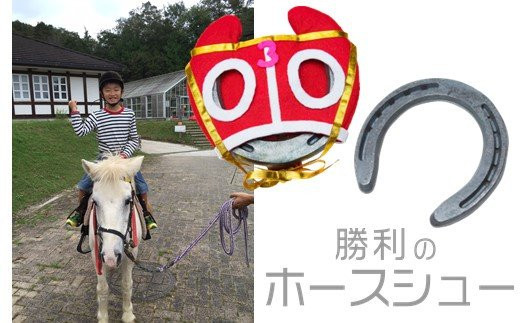 S56 誰でも乗馬が楽しめる引き馬無料券 勝利のホースシュー セット 岡山県勝央町 ふるさと納税 ふるさとチョイス