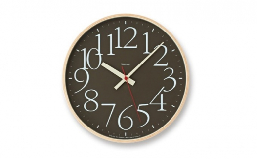 AY clock RC［電波時計］/ ブラウン （AY14-10 BW）Lemnos レムノス 時計 [№5616-0358]
