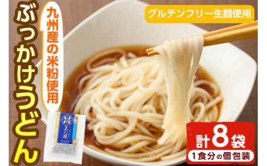 AR-A28 九州産米のぶっかけうどん＜グルテンフリー生麺使用＞(180g×8袋